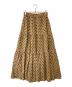 SACRA（サクラ）の古着「ドットティアードロングスカート」｜ベージュ