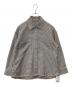 BEAUTY&YOUTH（ビューティーアンドユース）の古着「チェックビッグロングスリーブシャツ」｜グレー