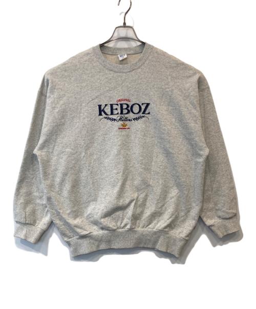 KEBOZ（ケボズ）KEBOZ (ケボズ) 刺繍スウェット グレー サイズ:Lの古着・服飾アイテム