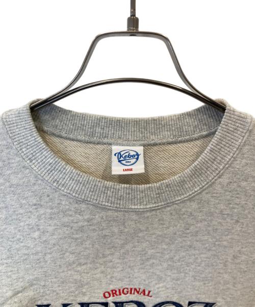 KEBOZ（ケボズ）KEBOZ (ケボズ) 刺繍スウェット グレー サイズ:Lの古着・服飾アイテム