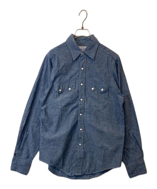 ROCKMOUNT（ロックマウント）ROCKMOUNT (ロックマウント) ウエスタンシャンブレーシャツ インディゴ サイズ:14.5(S)の古着・服飾アイテム