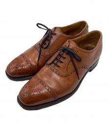 Crockett & Jones（クロケット＆ジョーンズ）の古着「セミブローグシューズ  1867X」｜ブラウン