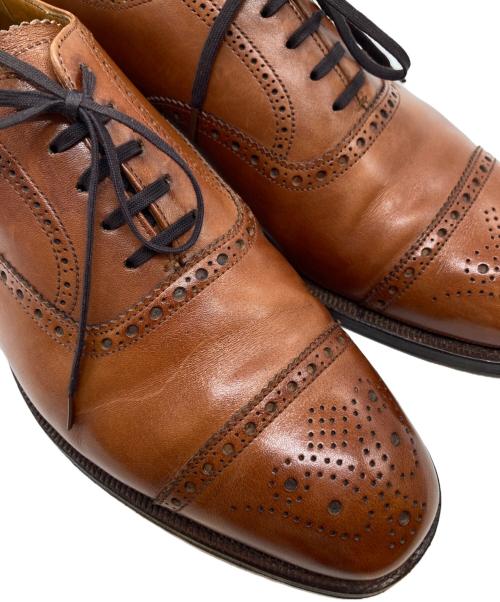 Crockett & Jones（クロケット＆ジョーンズ）Crockett & Jones (クロケット＆ジョーンズ) セミブローグシューズ  1867X ブラウン サイズ:7 1/2Eの古着・服飾アイテム
