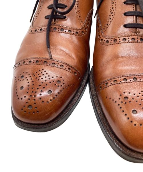 Crockett & Jones（クロケット＆ジョーンズ）Crockett & Jones (クロケット＆ジョーンズ) セミブローグシューズ  1867X ブラウン サイズ:7 1/2Eの古着・服飾アイテム