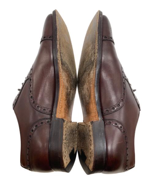 BEAMS F（ビームスエフ）BEAMS F (ビームスエフ) セミブローグ ボルドー ブラウン サイズ:25cmの古着・服飾アイテム