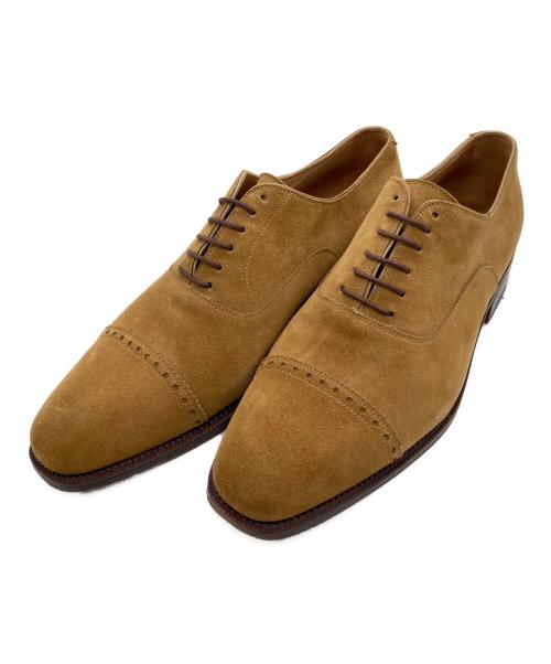 ALBALADEJO（アルバラデホ）ALBALADEJO (アルバラデホ) レザーシューズ パンチドキャップトゥ ブラウン サイズ:7 1/2の古着・服飾アイテム