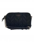 Kate Spadeケイトスペード）の古着「キルティングショルダーバッグ WLRU5492」｜ブラック