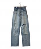 YANUKヤヌーク）の古着「ボーイズストレート LEA 57121231」｜インディゴ