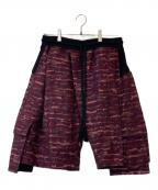 NAPENAPE）の古着「スウェットカーゴハーフパンツ」｜パープル