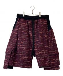 NAPE（NAPE）の古着「スウェットカーゴハーフパンツ」｜パープル