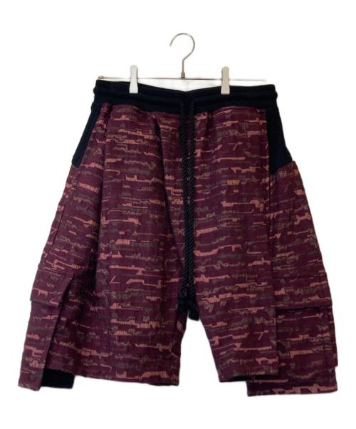 NAPE（NAPE）NAPE (NAPE) スウェットカーゴハーフパンツ パープル サイズ:4 未使用品の古着・服飾アイテム