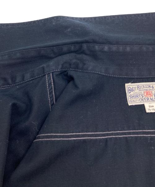 BUZZ RICKSON'S（バズリクソンズ）Buzz Rickson's (バズリクソンズ) ヘリンボーンツイル ワークシャツ ブラック サイズ:16-16 1/2の古着・服飾アイテム