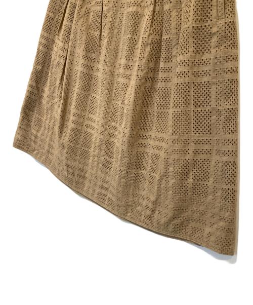 BURBERRY LONDON（バーバリーロンドン）BURBERRY LONDON (バーバリーロンドン) 膝丈スカート FXD53-068-42 ブラウン サイズ:38の古着・服飾アイテム