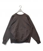 CIOTAシオタ）の古着「スビン吊り裏毛クルーネックスウェットシャツ　CSLM-101M」｜チャコールグレー