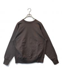 CIOTA（シオタ）の古着「スビン吊り裏毛クルーネックスウェットシャツ　CSLM-101M」｜チャコールグレー