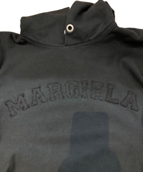 Maison Margiela（メゾンマルジェラ）Maison Margiela (メゾンマルジェラ) LOGO COTTON FLEECE HOODIE パーカー　S51GU0124 S25520 ブラック サイズ:Mの古着・服飾アイテム
