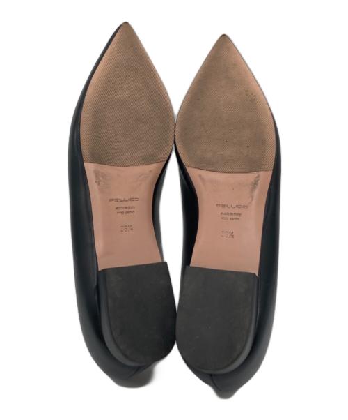 PELLICO（ペリーコ）PELLICO (ペリーコ) フラットパンプス ブラック サイズ:36 1/2の古着・服飾アイテム