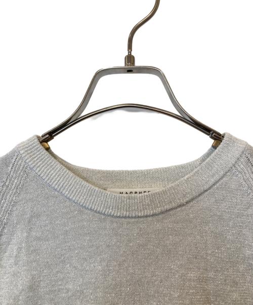MACPHEE（マカフィー）MACPHEE (マカフィー) プレーンリネン ラグランスリーブプルオーバー 12-02-42-02402 シルバー サイズ:Sの古着・服飾アイテム