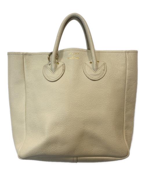 YOUNG & OLSEN The DRYGOODS STORE（ヤングアンドオルセン ザ ドライグッズストア）YOUNG & OLSEN The DRYGOODS STORE (ヤングアンドオルセン ザ ドライグッズストア) レザートートバッグ ベージュの古着・服飾アイテム