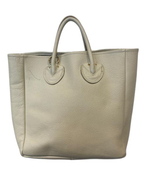 YOUNG & OLSEN The DRYGOODS STORE（ヤングアンドオルセン ザ ドライグッズストア）YOUNG & OLSEN The DRYGOODS STORE (ヤングアンドオルセン ザ ドライグッズストア) レザートートバッグ ベージュの古着・服飾アイテム