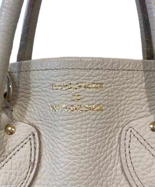 YOUNG & OLSEN The DRYGOODS STORE（ヤングアンドオルセン ザ ドライグッズストア）YOUNG & OLSEN The DRYGOODS STORE (ヤングアンドオルセン ザ ドライグッズストア) レザートートバッグ ベージュの古着・服飾アイテム