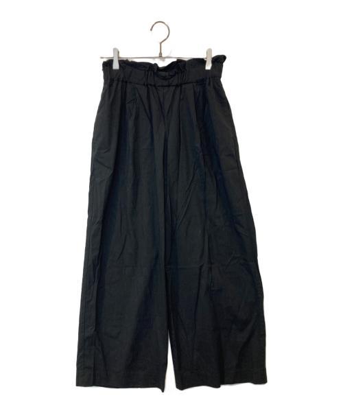 JOURNAL STANDARD（ジャーナルスタンダード）JOURNAL STANDARD (ジャーナルスタンダード) ウォッシャブルコットンリネンVISワイドパンツ　24030400908210 ブラック サイズ:38の古着・服飾アイテム