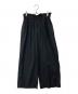 JOURNAL STANDARD（ジャーナルスタンダード）の古着「ウォッシャブルコットンリネンVISワイドパンツ　24030400908210」｜ブラック