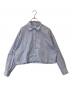 La boutique BonBon（ラブティックボンボン）の古着「パール釦ストライプクロップドシャツ　LBZ1042104A0005」｜ブルー