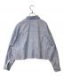 La boutique BonBon (ラブティックボンボン) パール釦ストライプクロップドシャツ　LBZ1042104A0005 ブルー サイズ:FREE：4000円
