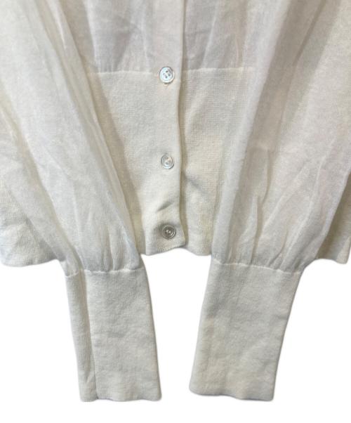 Whim Gazette（ウィムガゼット）Whim Gazette (ウィムガゼット) リネンカーディガン　WGZ1041405A0005 アイボリー サイズ:FREEの古着・服飾アイテム