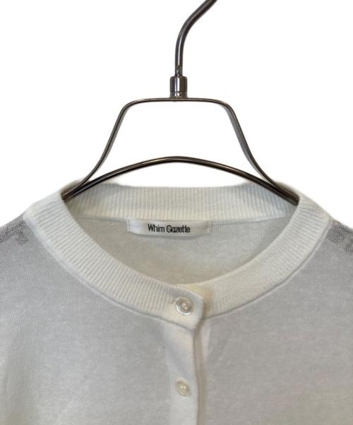 Whim Gazette（ウィムガゼット）Whim Gazette (ウィムガゼット) リネンカーディガン　WGZ1041405A0005 アイボリー サイズ:FREEの古着・服飾アイテム