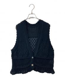 tumugu（ツムグ）の古着「コットンコードニット　TK24103」｜ブラック