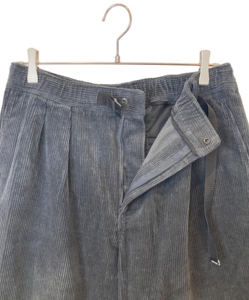 BEAMS（ビームス）BEAMS (ビームス) コーデュロイ バギー テーパード イージーパンツ　11-24-1633-803 グレー サイズ:Lの古着・服飾アイテム