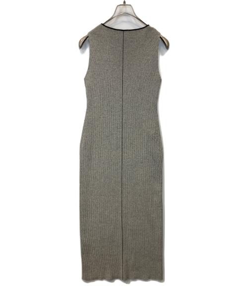 FRAY ID（フレイ アイディー）FRAY ID (フレイ アイディー) Iラインリブニットワンピース グレー サイズ:FREEの古着・服飾アイテム