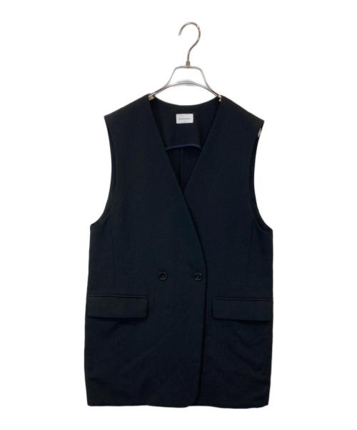 green label relaxing（グリーンレーベルリラクシング）green label relaxing (グリーンレーベルリラクシング) スラブオックスベスト 3622-144-0215 ブラック サイズ:FREEの古着・服飾アイテム