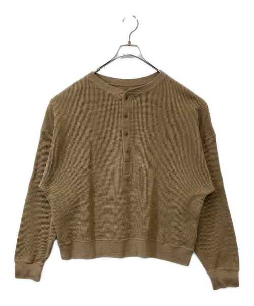 FRAMeWORK（フレームワーク）FRAMeWORK (フレームワーク) ワッフルヘンリープルオーバー  ブラウン サイズ:FREEの古着・服飾アイテム
