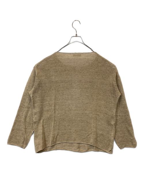 Plage（プラージュ）Plage (プラージュ) イタリア糸 Li/Co クループルオーバー サマーニット　23080922508020 ベージュ サイズ:FREEの古着・服飾アイテム