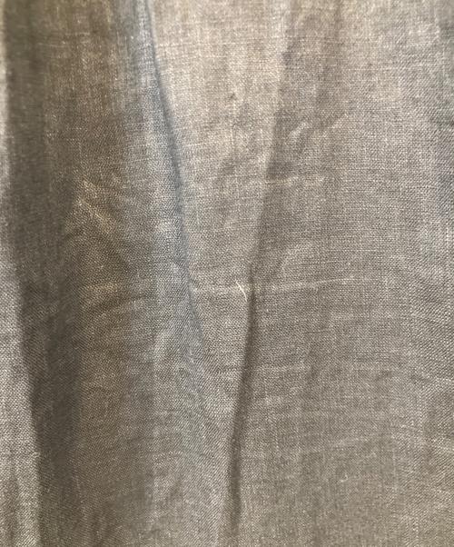 FRAMeWORK（フレームワーク）FRAMeWORK (フレームワーク) フレンチリネンシャツワンピース ブラック サイズ:FREEの古着・服飾アイテム