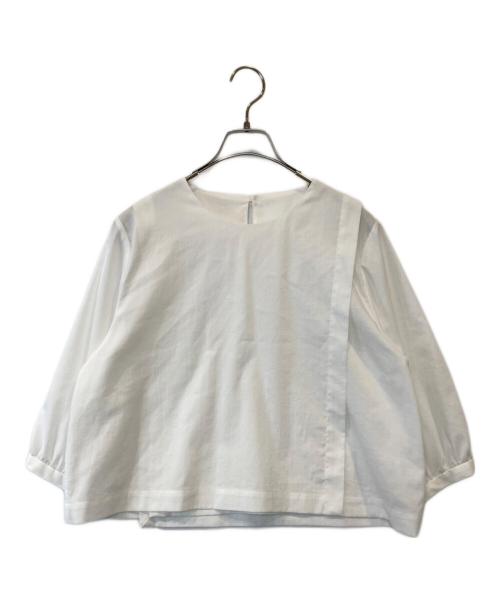 中川政七商店（ナカガワマサシチショウテン）中川政七商店 (ナカガワマサシチショウテン) リネン混ブラウス ホワイト サイズ:FREEの古着・服飾アイテム