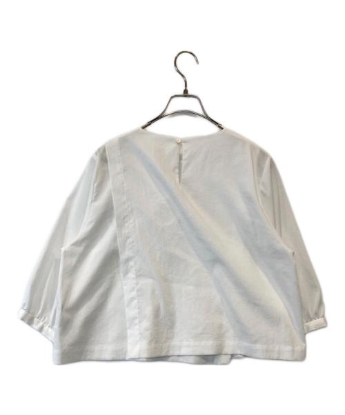 中川政七商店（ナカガワマサシチショウテン）中川政七商店 (ナカガワマサシチショウテン) リネン混ブラウス ホワイト サイズ:FREEの古着・服飾アイテム