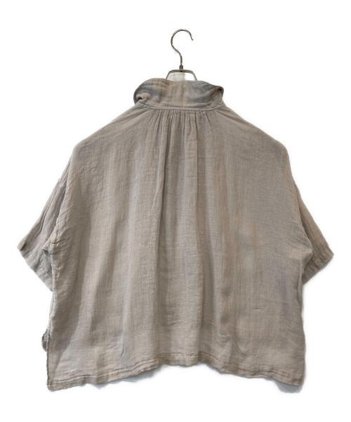 nest Robe（ネストローブ）nest Robe (ネストローブ) リネンガーゼルーズスクエアシャツ　01242-1128 グレー サイズ:FREEの古着・服飾アイテム
