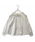 nest Robe（ネストローブ）の古着「コットンリネンダンガリーフリルシャツ　01234-1469」｜ホワイト