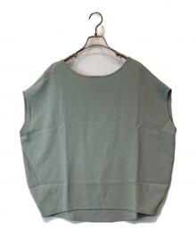 SOEJU（ソージュ）の古着「ショートスリーブコクーンブラウス 	S-01-SB-008」｜黄緑