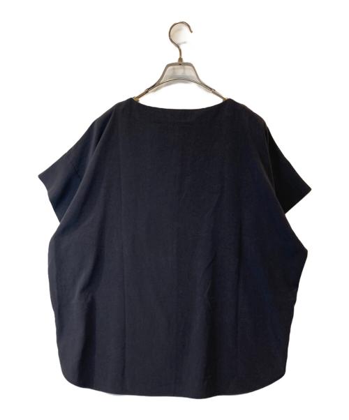 MOGA（モガ）MOGA (モガ) ワッシャーデシンボートネックブラウス　B0233BFB005 ブラック サイズ:2の古着・服飾アイテム