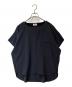 MOGA（モガ）の古着「ワッシャーデシンボートネックブラウス　B0233BFB005」｜ブラック