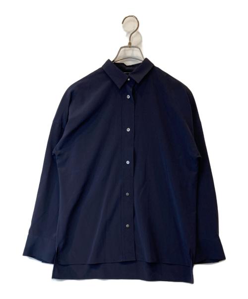 L'appartement（アパルトモン）L'appartement (アパルトモン) SILKY DECHINE SHIRTS　21050560300030　長袖シャツ ネイビー サイズ:FREEの古着・服飾アイテム