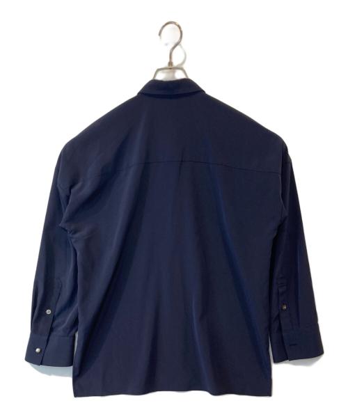 L'appartement（アパルトモン）L'appartement (アパルトモン) SILKY DECHINE SHIRTS　21050560300030　長袖シャツ ネイビー サイズ:FREEの古着・服飾アイテム