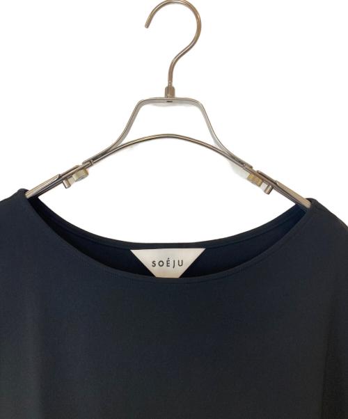 SOEJU（ソージュ）SOEJU (ソージュ) ショートスリーブコクーンブラウス　S-01-SB-008 ブラック サイズ:Lの古着・服飾アイテム