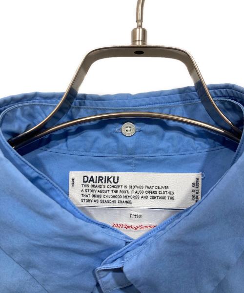 DAIRIKU（ダイリク）DAIRIKU (ダイリク) The Cincinnati Kid L-S Dress Shirt ブルー サイズ:Lの古着・服飾アイテム