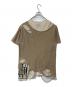 Maison MIHARA YASUHIRO (メゾン ミハラ ヤスヒロ) レイヤードダメージTシャツ A00TS591 ベージュ サイズ:48：10000円